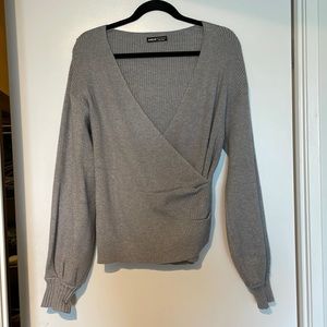 Shein Wrap Sweater